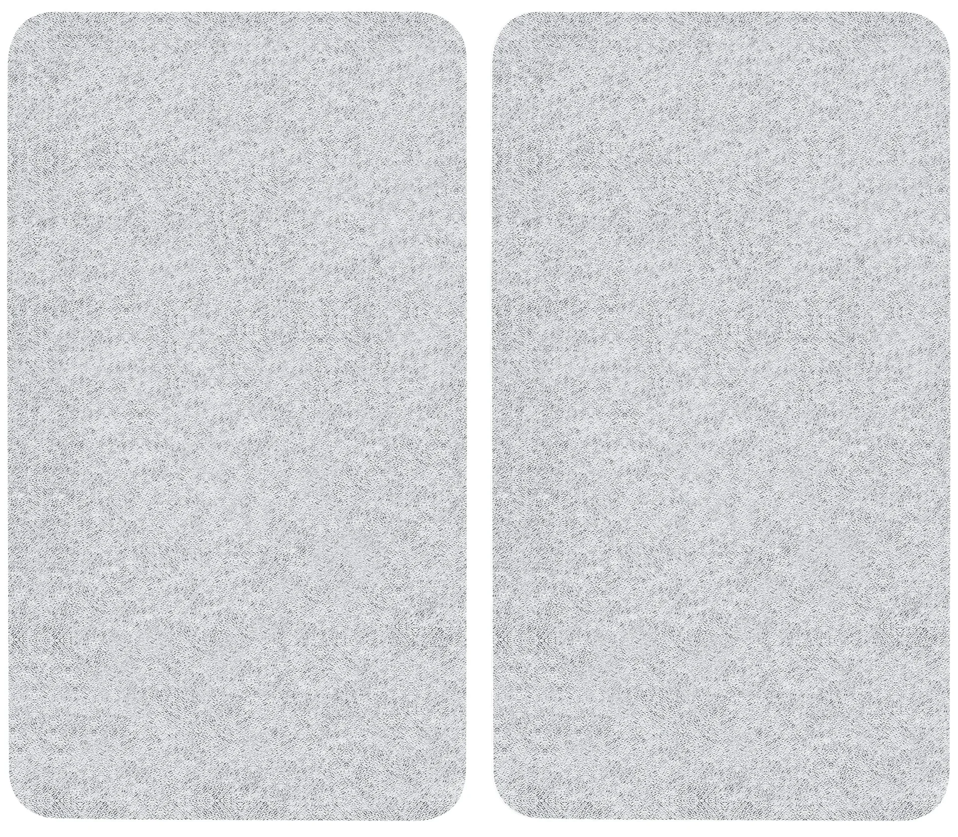 3 in 1 Herd-Abdeckplatten, Schneidbretter, Arbeitsplatten, Glas, transparent, je 52 x 30 cm