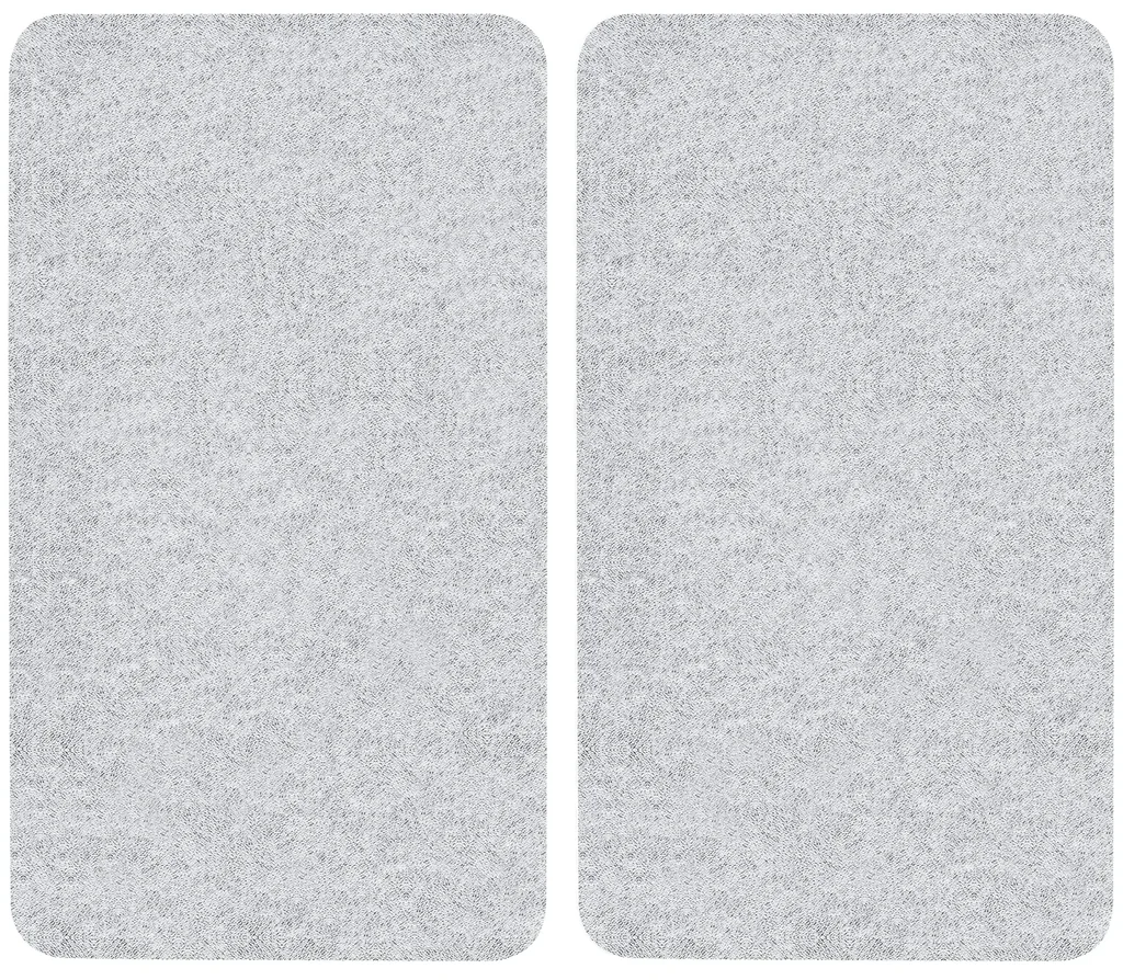 3 in 1 Herd-Abdeckplatten, Schneidbretter, Arbeitsplatten, Glas, transparent, je 52 x 30 cm