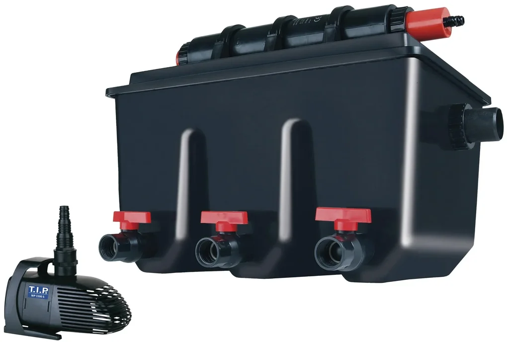 Teichaußenfilter Kunststoff "MTS 30000" UV 24 INOX bis 3.500 l/h Fördermenge