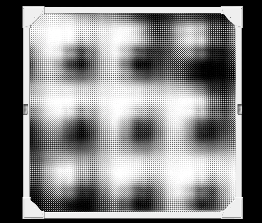 Fliegengitter-Magnetrahmen mit REFLECTION-Gewebe, Farbe weiß, 100 x 120 cm