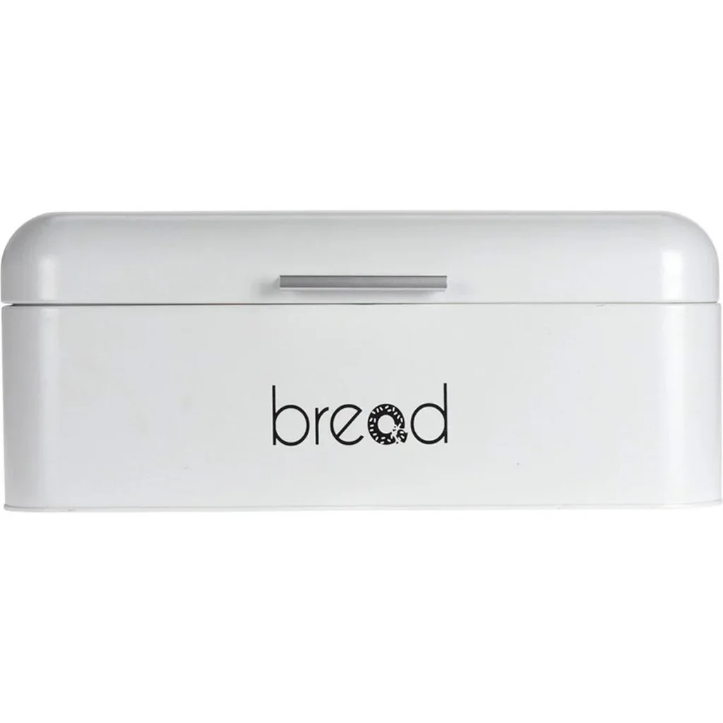 Broteimer - Metall - Weiß 42x22x16cm