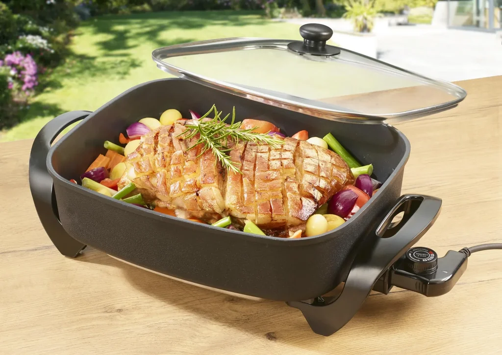 Elektro XXL Multi-Buffetpfanne aus Aluguss, 9 Liter