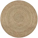 Teppich rund 150 cm gewebte Jute