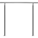 Geländer - Edelstahl - silber - 107,5 x 120 cm