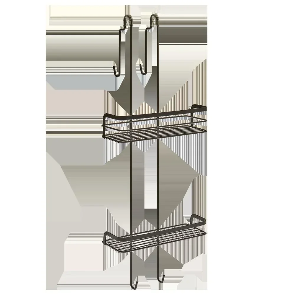 Duschregal "Origin Lava", Schwarz, matt, 26 x 19 x 70 cm
