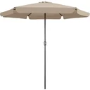 Aluminium XXL Sonnenschirm - taupe - Ø330cm - 266cm hoch - wasserabweisend