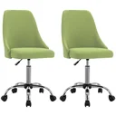 Esszimmerstühle 2 in Stoff grün