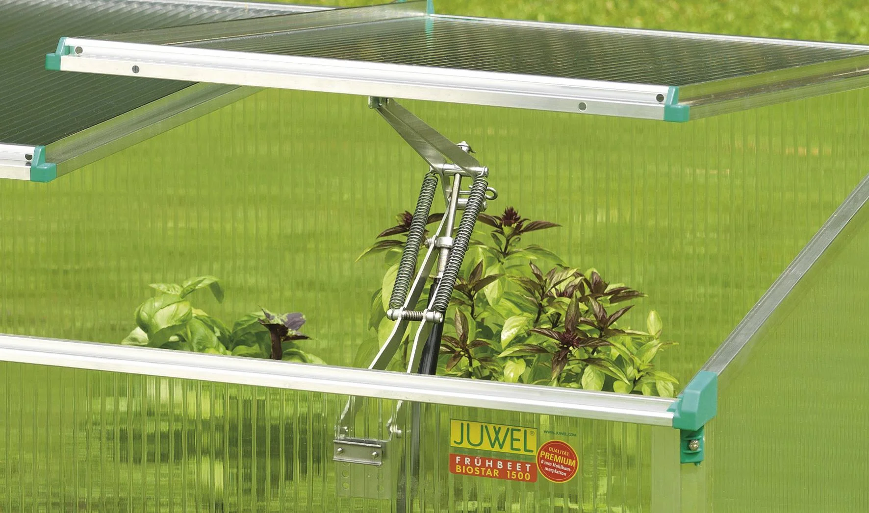 Fensterautomat für Frühbeete oder Gewächshäuser