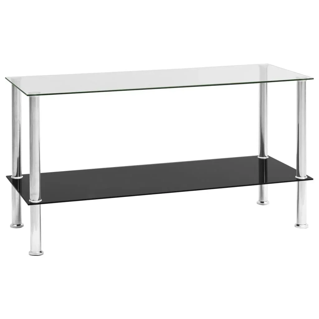 Couchtisch 110x43x60 cm gehärtetes Glas transparent