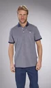 Poloshirt aus Pique, Farbe marine-meliert, Gr.L