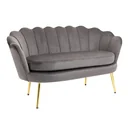 2-Sitzer Stoffsofa Zweisitzer Loungesofa mit weichen und großzügigen Kissen Polstersofa Sitzmöbel Polstermöbel Designsof