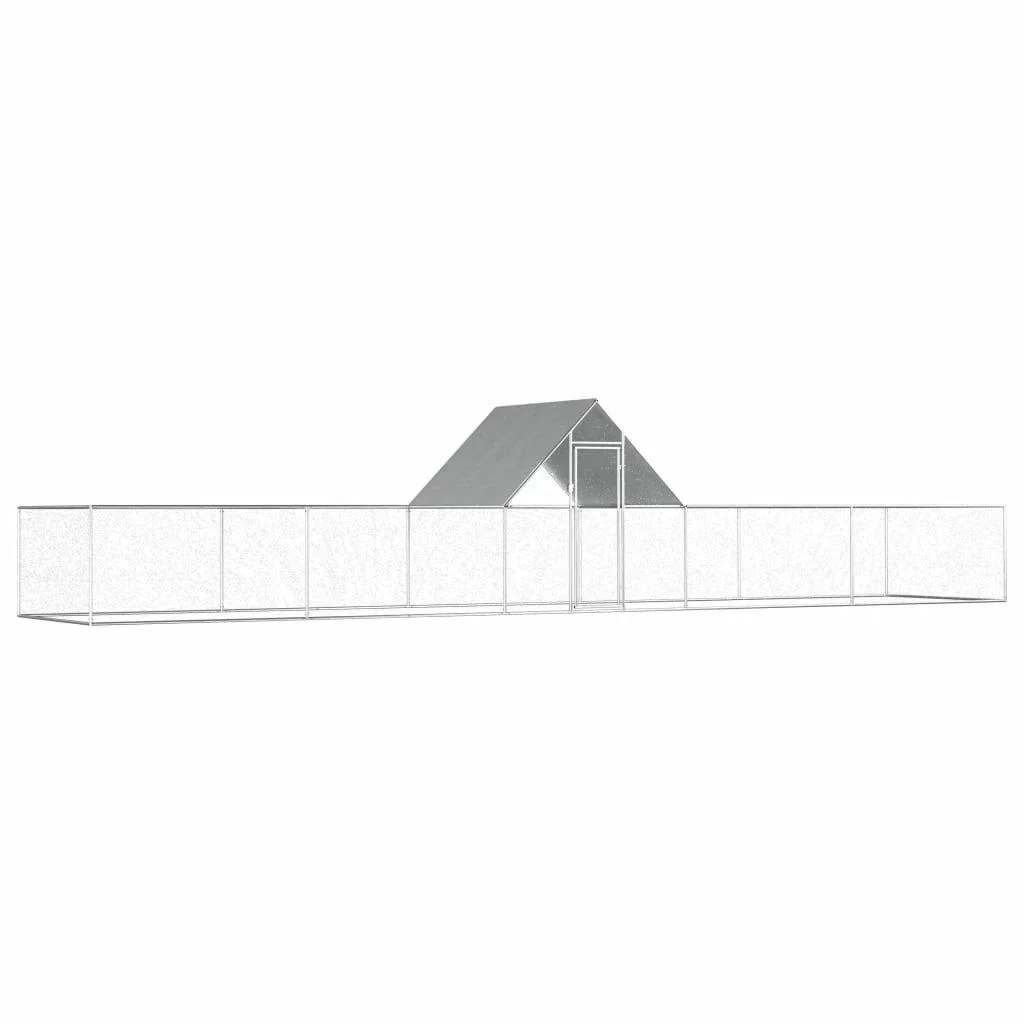 Hühnerstall 10x2x2 m Stahl verzinkt