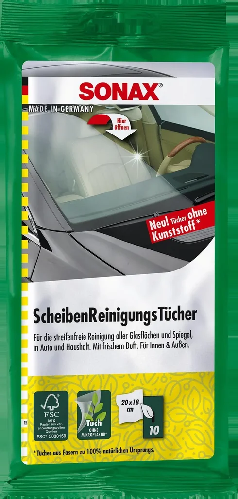 Scheiben-Reinigungstücher 10 Stück