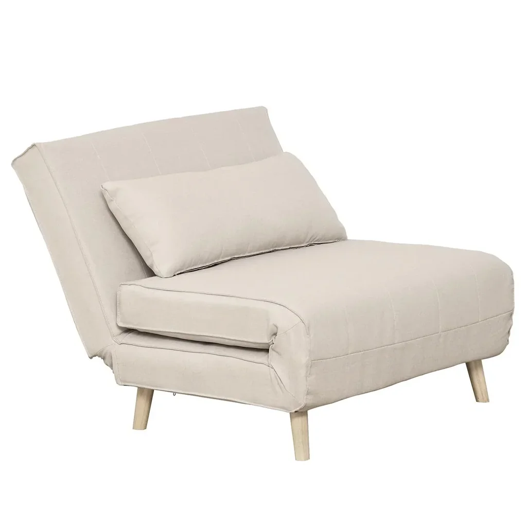 Einzelsofa Schlafsofa Sofabett Klappsofa verstellbar Rückenlehne Liege nordisch skandinavisch 25D Schaumstoff Haus Leine