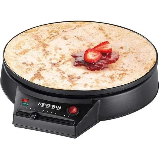 Crepe-Maker / Pfannkuchen-Eisen - 1000 Watt - Schwarz