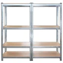 Werkzeug Doppelregal 530 kg Tragkraft Verzinkte MDF