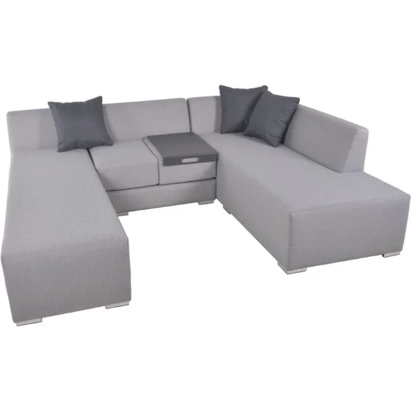 Lounge-Set WELLINGTON, 3tlg., Aluminium, inkl. Auflagen