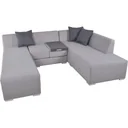 Lounge-Set WELLINGTON, 3tlg., Aluminium, inkl. Auflagen