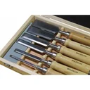 Profi-Holzmeißel-Set 6-teilig - HSS-Qualität - 6 t/m 38 mm - in Holzaufbewahrungsbox