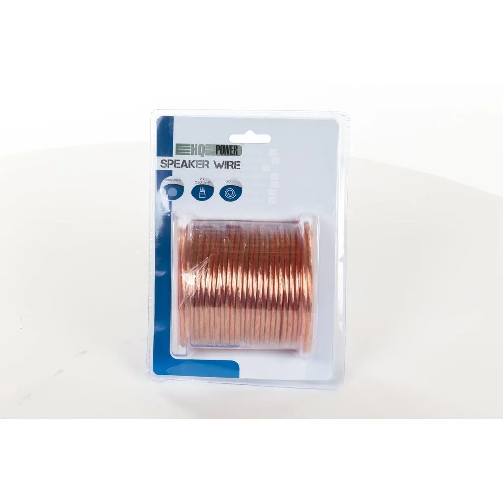 lautsprecherkabel - transparent - 2 x 2.50 mm² - 20 m