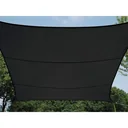 WASSERDURCHLÄSSIGES SONNENSEGEL - VIERECK - 5 x 5 m - DUNKELGRAU