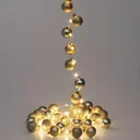 Weihnachtslichterkette LED gold 2m Kugeln