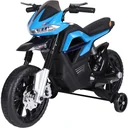 Elektro-Motorrad Motorrad für Kinder ab 3 Jahren Elektrofahrzeuge 3 km/h PP Blau 105 x 52,3 x 62,3 cm