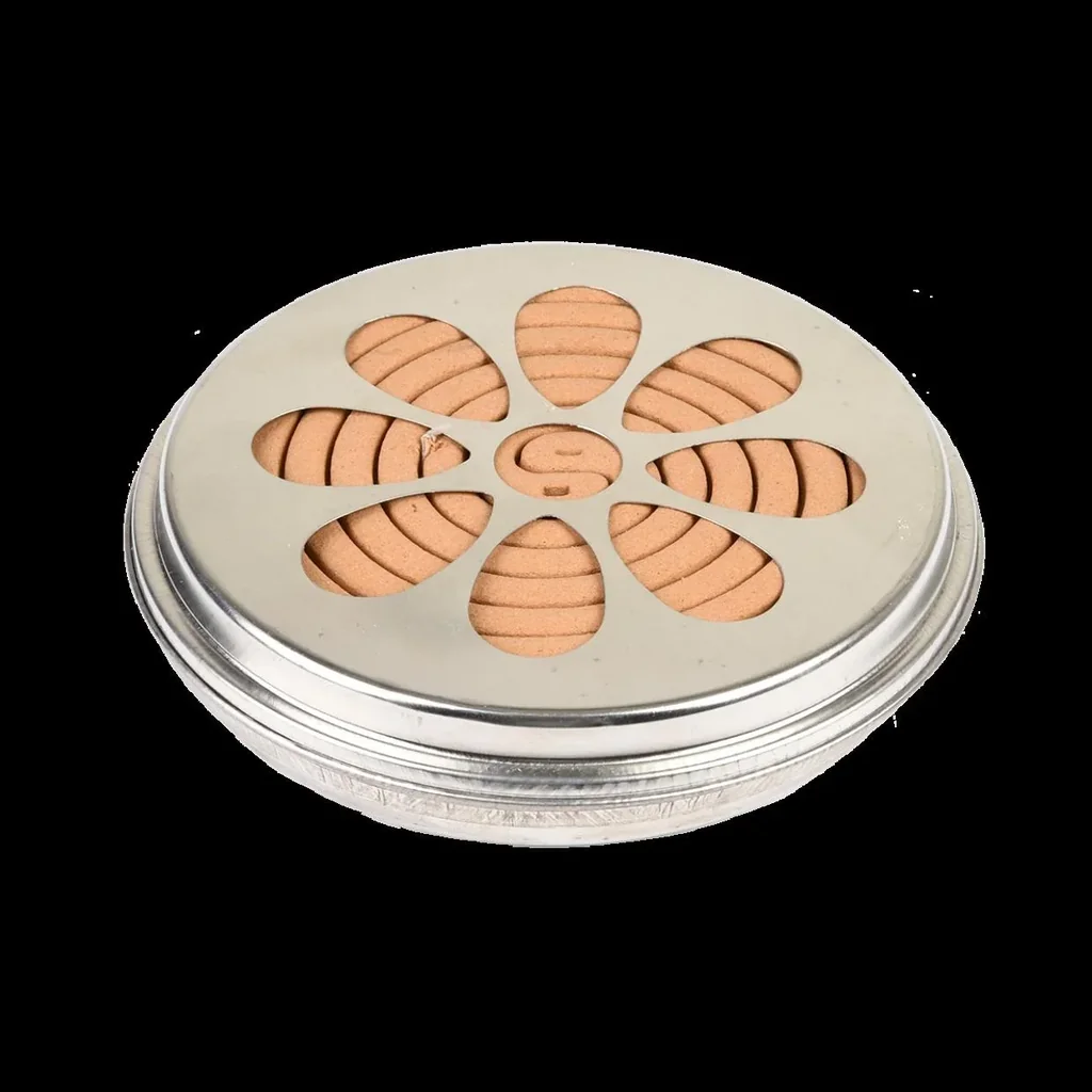 Citronella Spiralen in Zink Brenner