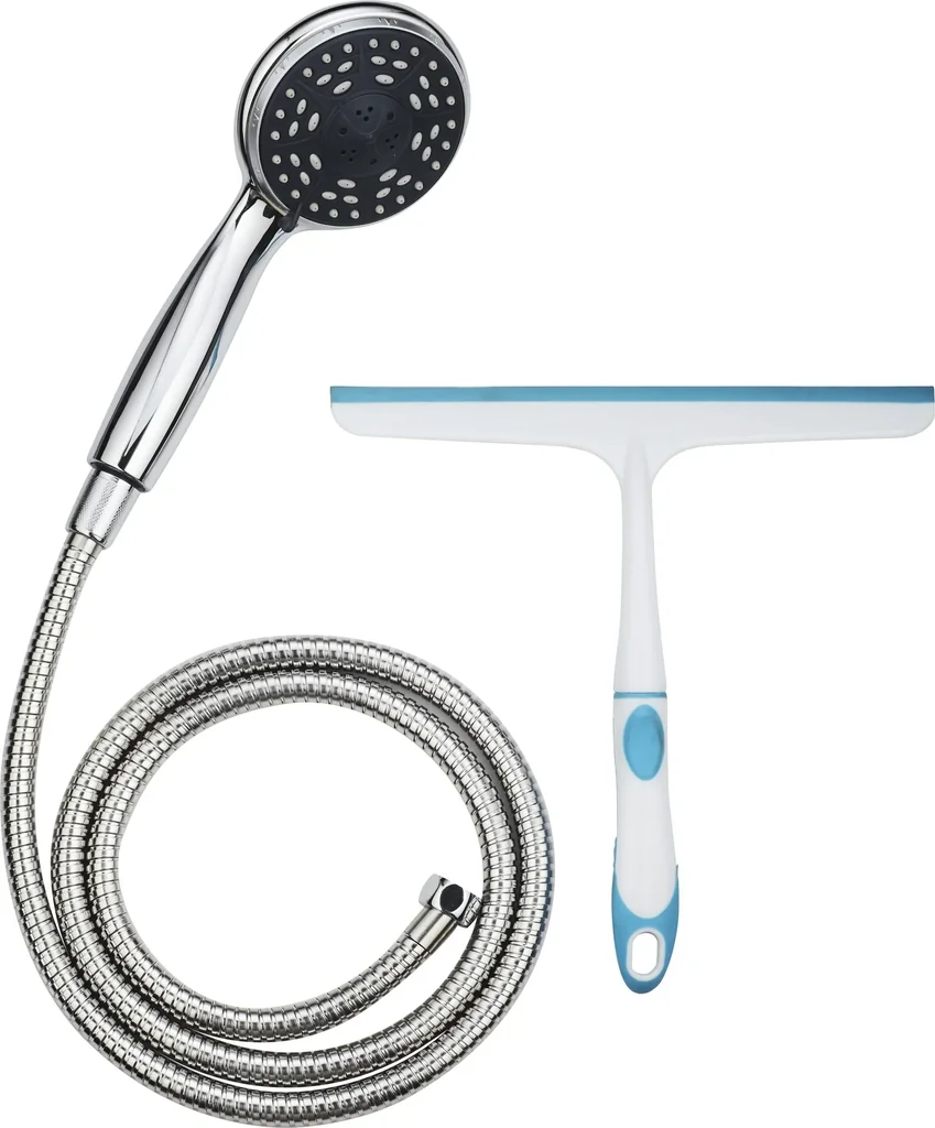 Handbrause-Set, Chrom, mit Abzieher