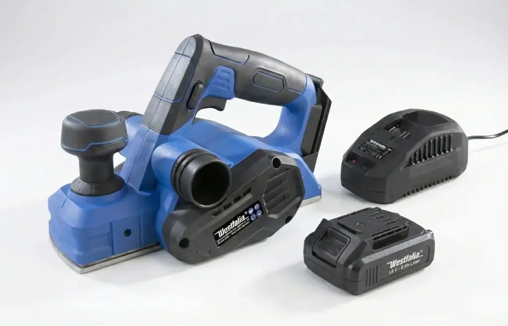 Akku Hobel 18 Volt Li-Ion AH18 inkl. Akku 2,0 Ah und Ladegerät