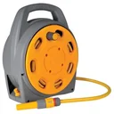 Schlauchkasten, - inklusive 20 (Ø 12,5 mm) Meter Schlauch - Armaturen und Gartenspritze - grau