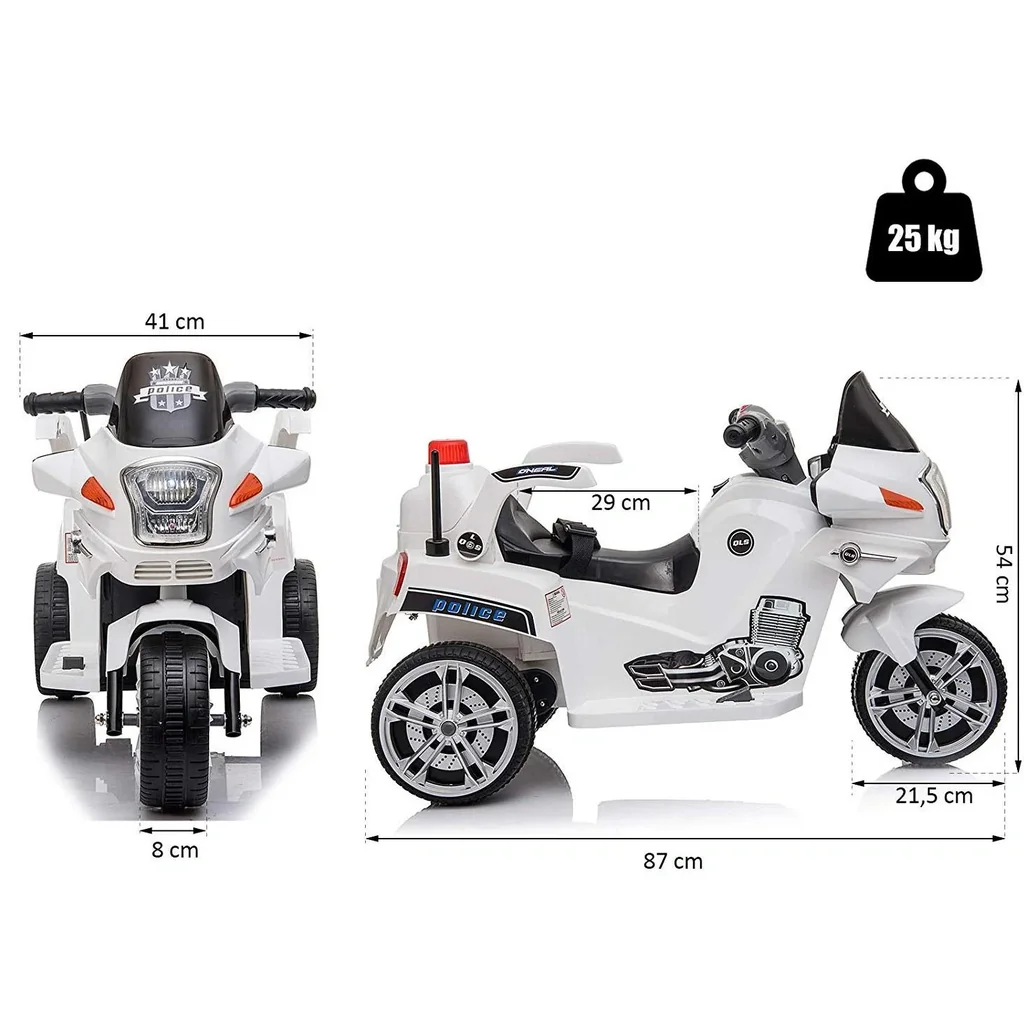 Kindermotorrad Police
