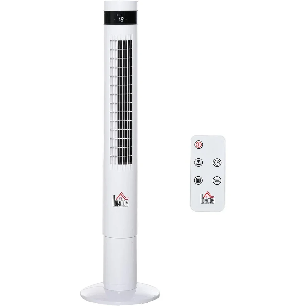Turmventilator mit Fernsteuerung weiß