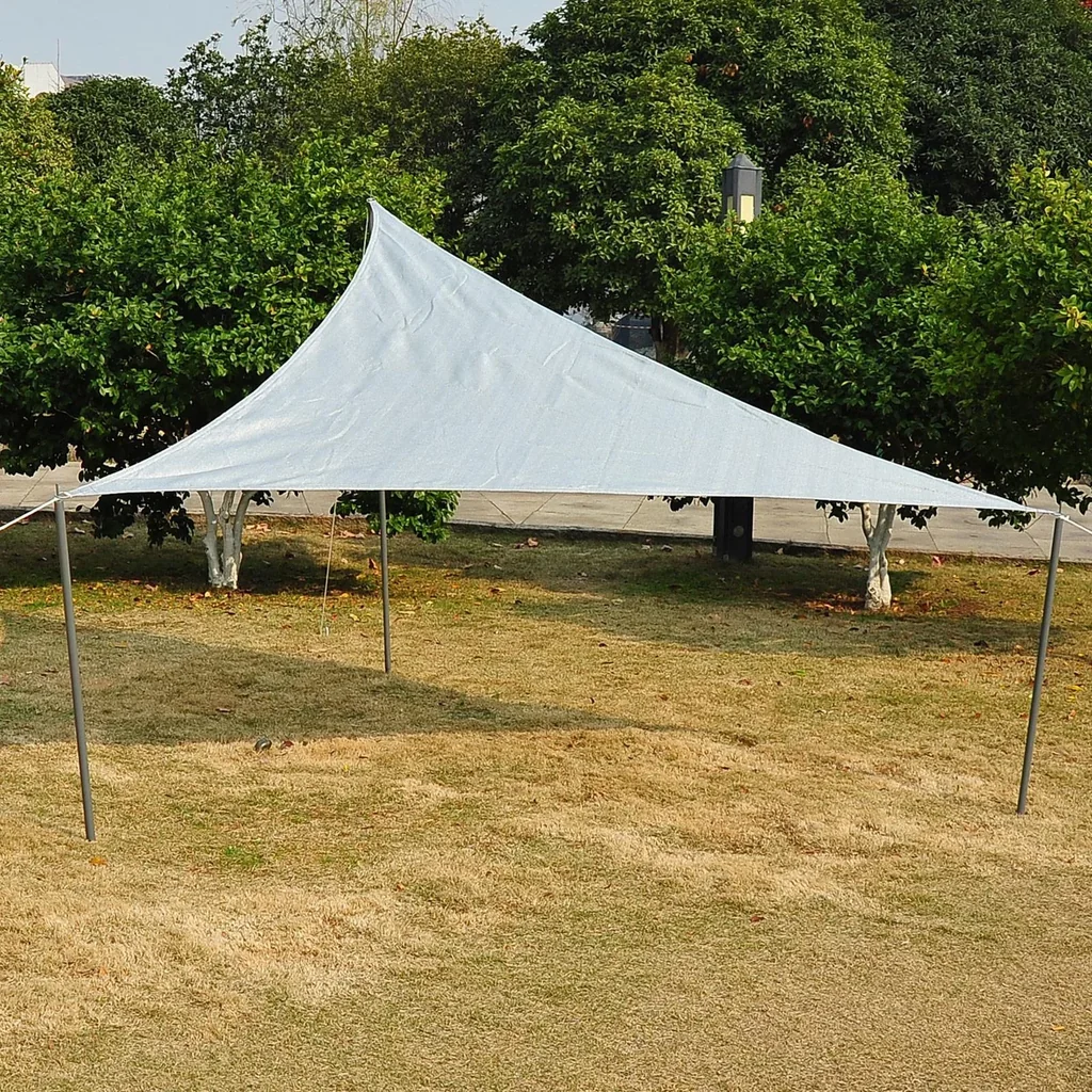 Sonnensegel (grau) Sonnenschutz Dreieck HDPE(3x3x3m)
