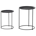 Beistelltisch im 2er-Set schwarz