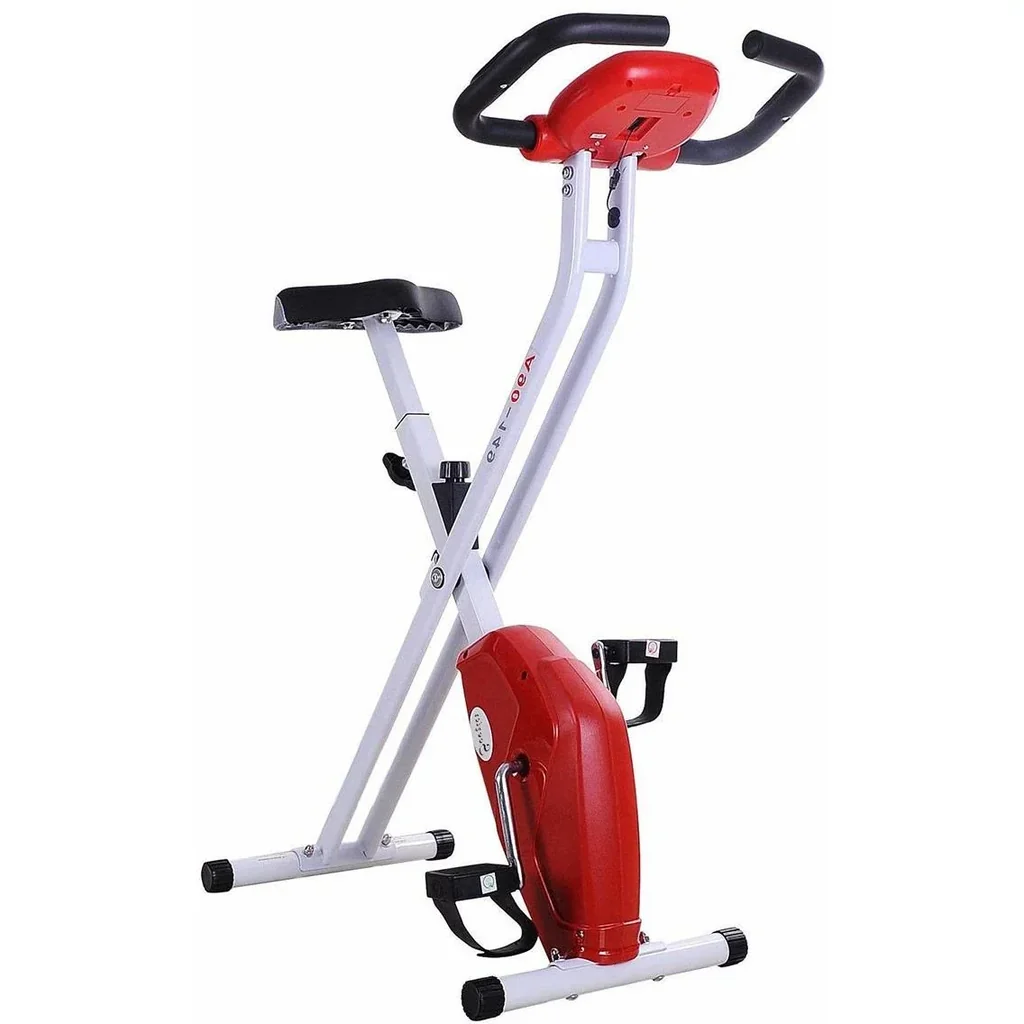 Hometrainer Zusammenklappbares Fitness-Rad - Stahl-Ergometer