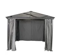 Aluminium Pavillon Verona, 10 x 10, Farbe anthrazit mit HardTop