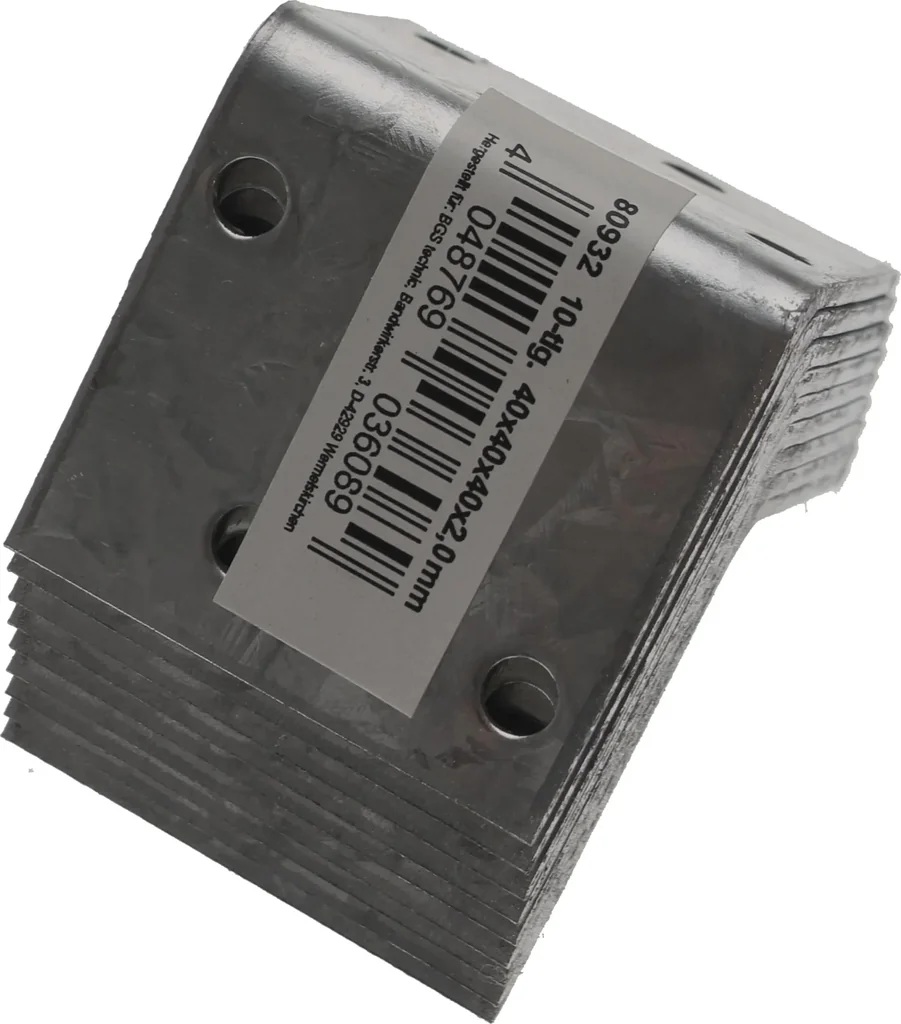 Winkelverbinder 40 x 40 x 40 mm, 10 Stück