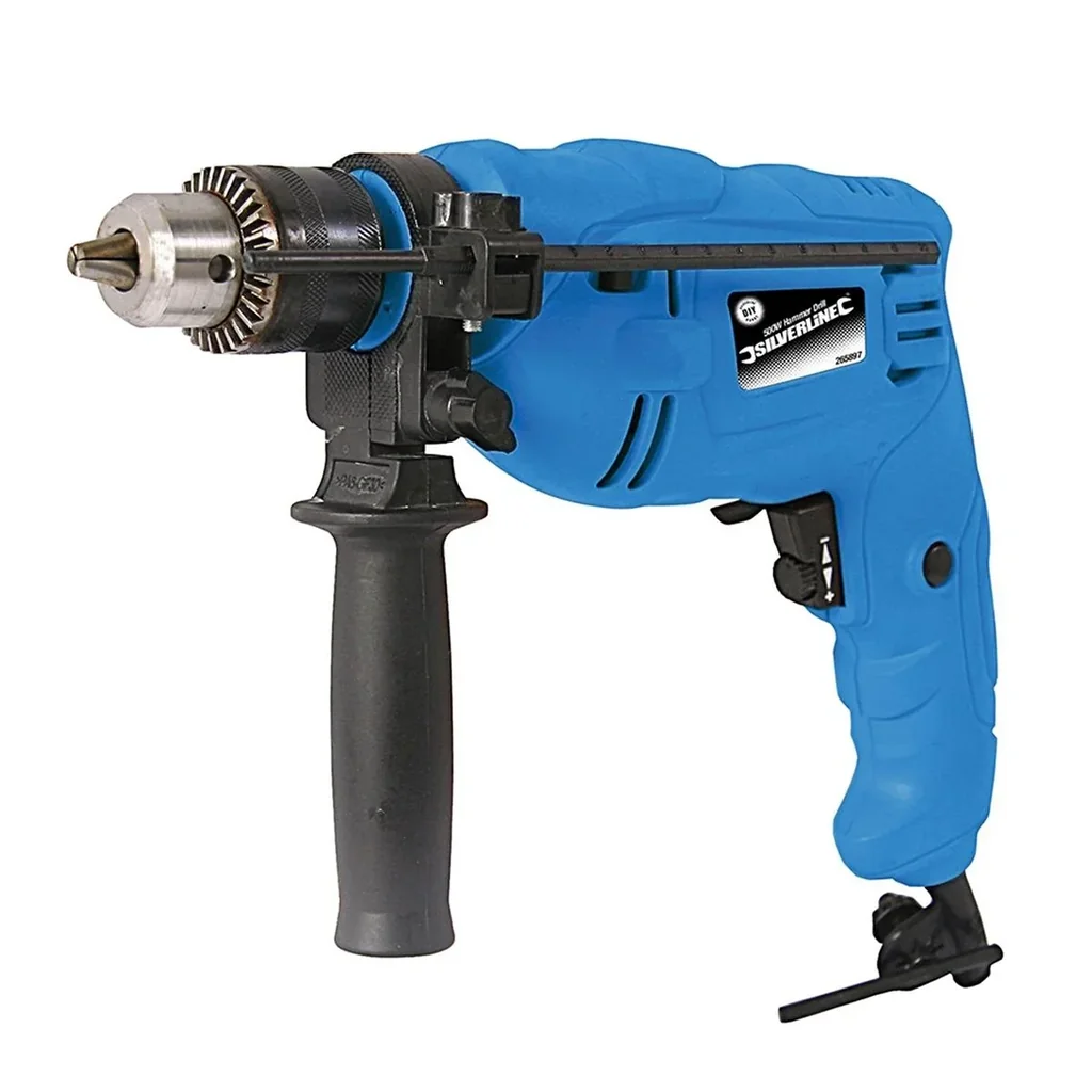 Bohrhammer - Bohrleistung Holz 25 mm, Beton 16 mm, Stahl 13 mm - 500 Watt