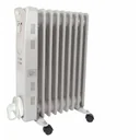 Ölradiator - 2000 W - 9 Rippen - 3 Heizstufen - Mit Thermostat