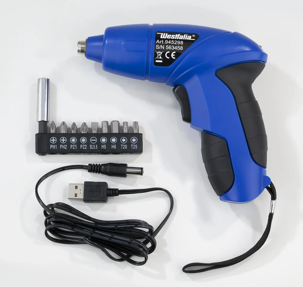 Akku Schraubendreher 3,6 Volt mit USB Anschluss