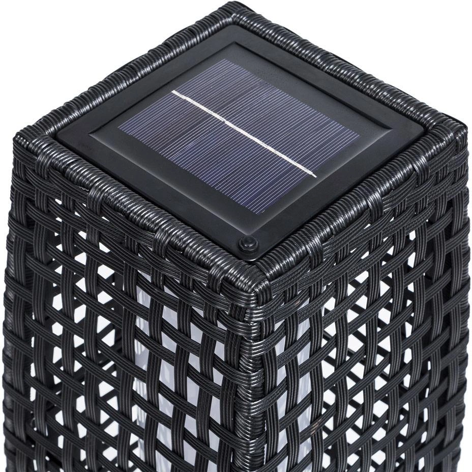 Solar-Gartenleuchte Polyrotan 25 LED 80cm