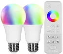 tint Starter Set mit 2 LED Lampen, 9,5 W, E27, Farbwechsel und Fernbedienung