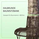 Sonnenliege Garten - klappbar - verstellbar - Netz - Schwarz - 197 x 58 x 76 cm