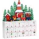 Adventskalender quer mit Fächern zum Selbstbefüllen