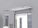 Pultvordach L 150, 150 x 95 x 17 cm, Edelstahl, 4mm, satiniert weiß