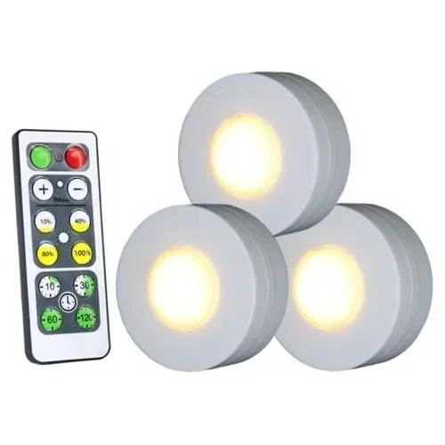 LED Lichter mit Fernbedienung – 3er Set