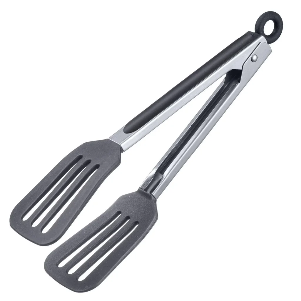 Bratzange 26,5 cm, Edelstahl-Silikon