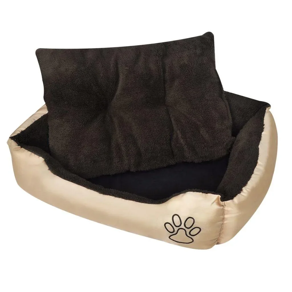 Hundebett mit Kissen L
