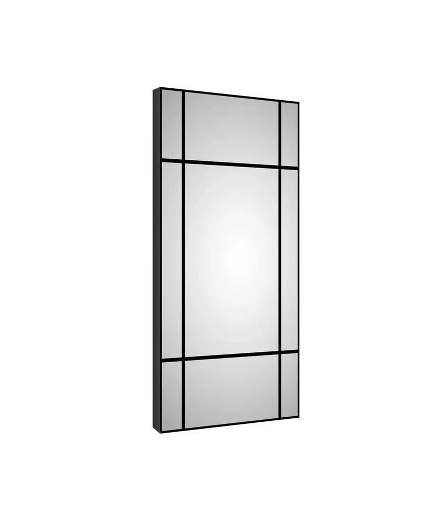 Dekorativer Wandspiegel "Black Square" mit modernem Design 60 x 120 cm